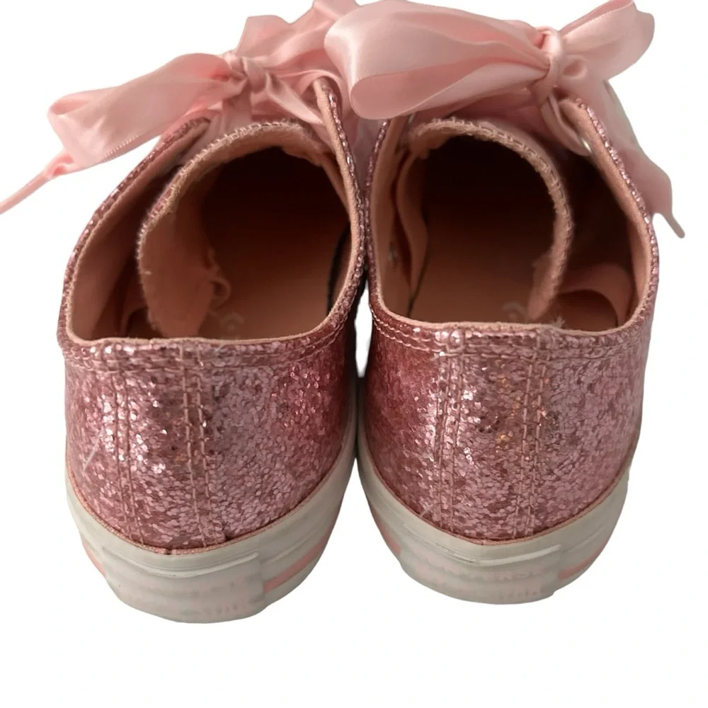 Converse All Star Party Dress Low Top Pink Glitter Sneakers